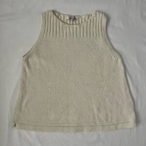 Madewell Cream Knit Tank Top Size XXS